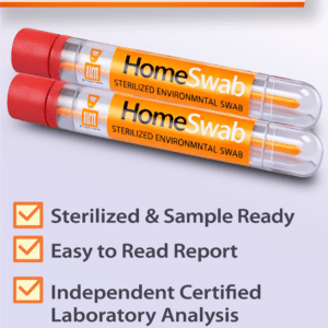Sterilized environmental swab sample pack advertisement.